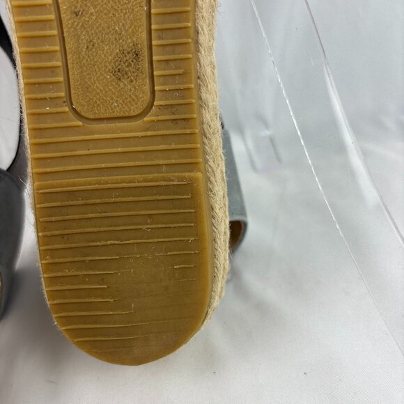 Kanna Espadrille Sandals Women’s 41 Metallic Silver Crisscross Slingback Spain - Picture 11 of 16